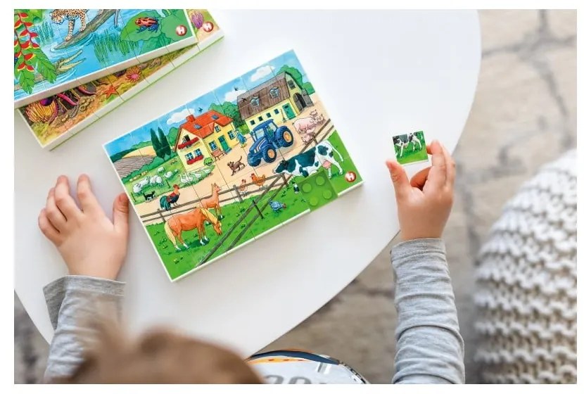 Puzzle dziecięce Hubelino Życie na wsi