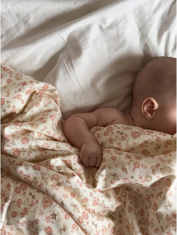 Beżowa pościel dziecięca do łóżeczka z bawełny organicznej 70x100 cm Augusta – Cam Cam Copenhagen