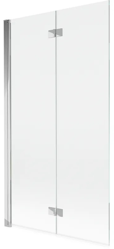 Mexen Mist parawan nawannowy 2-skrzydłowy lewy 100 x 150 cm, transparent, chrom - 8A9-100-002-01-00-L