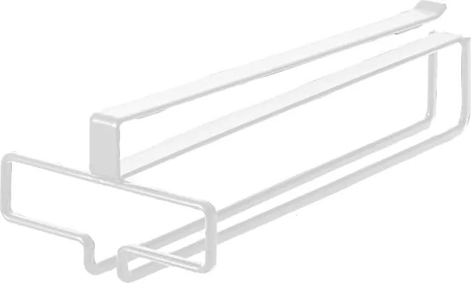 Biały wiszący metalowy uchwyt na kieliszki do wina Tower – YAMAZAKI