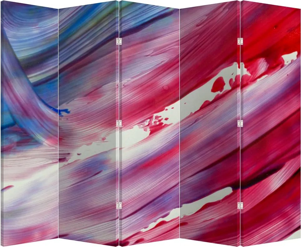 Parawan - Kolory różowy i niebieski (210x170 cm)