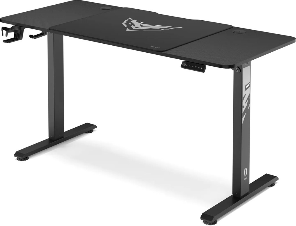 Biurko gamingowe elektryczne Diablo X-Tensio 140 cm, kolor czarny carbon