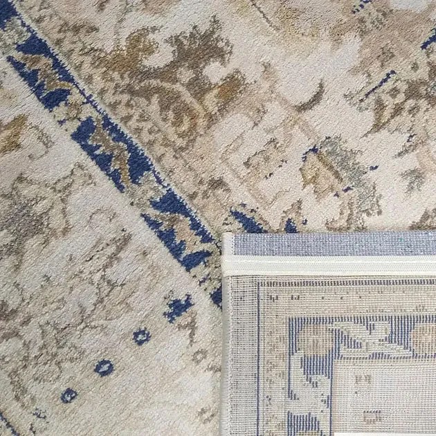 Wielokolorowy prostokątny dywan w stylu vintage K0-F63
