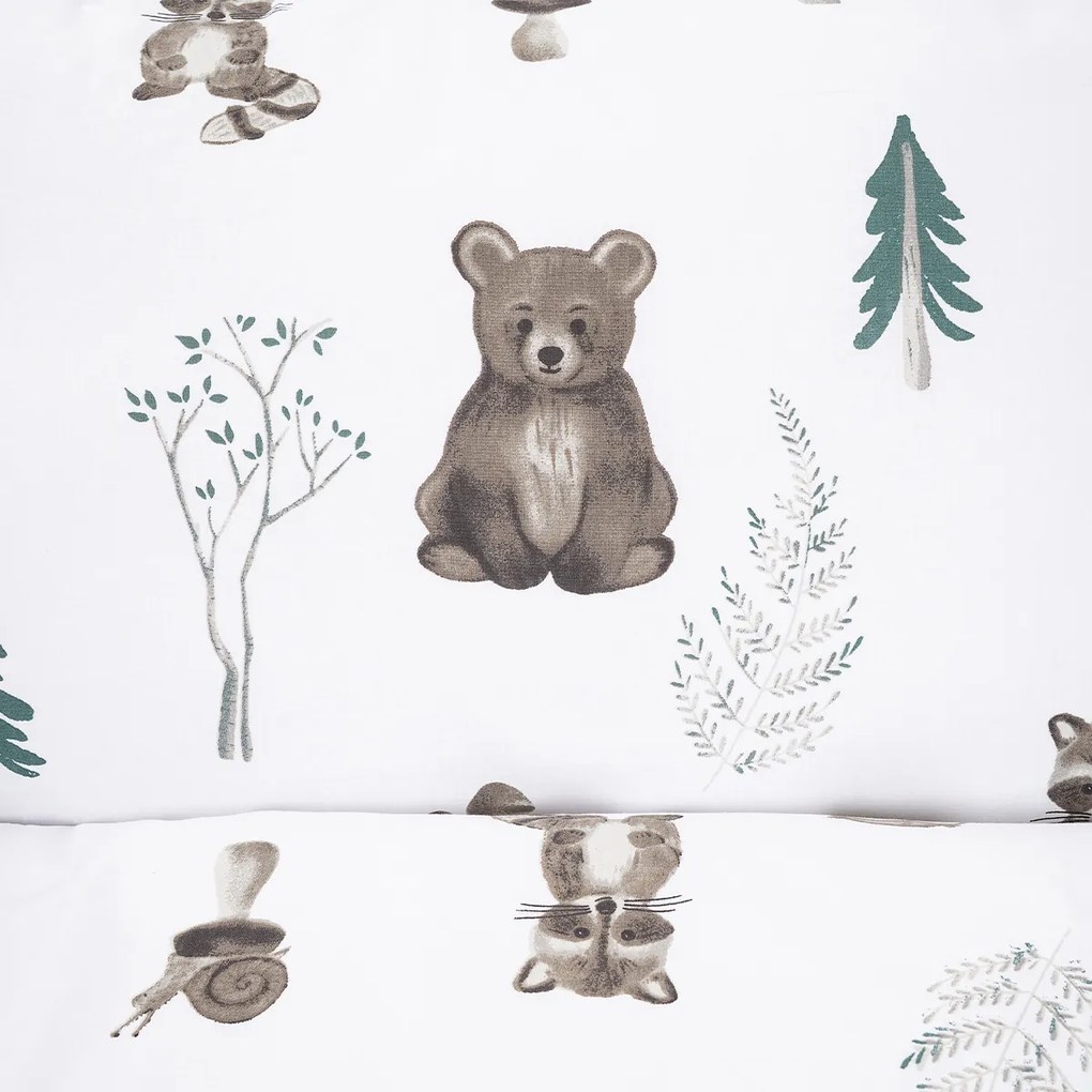 4Home Dziecięca pościel bawełniana do łóżeczka Forest Friends, 100 x 135 cm, 40 x 60 cm, 100 x 135 cm, 40 x 60 cm