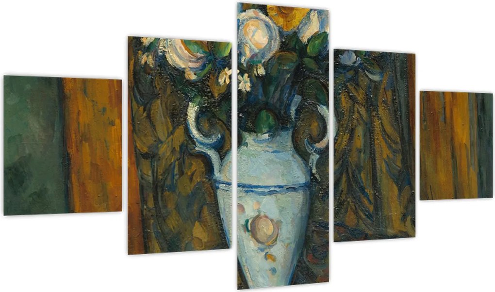 Obraz - Paul Cézanne, Vase of Flowers, reprodukcje (125x70 cm)