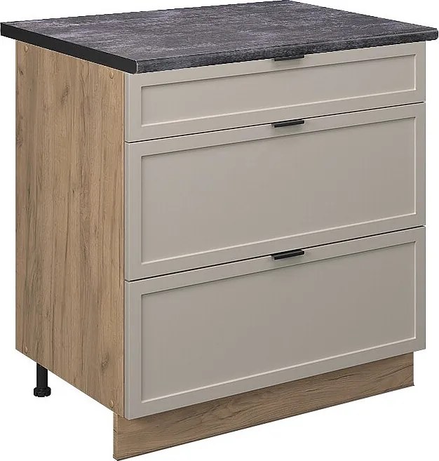 Szafka dolna do kuchni greybeige 80x60x82 fame-line