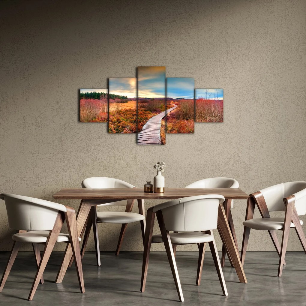 Obraz - Jesienna podróż krainą (125x70 cm)