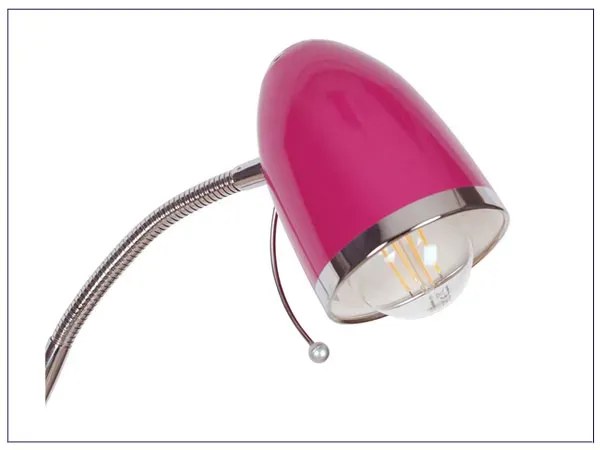 Różowa lampa stojąca dziecięca E4-C06