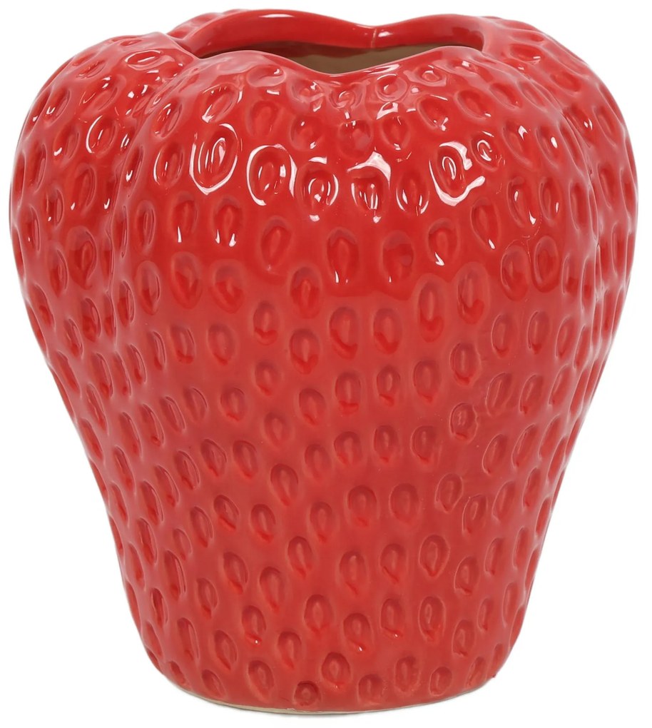 Ceramiczny wazon truskawka MUZ, 16 cm