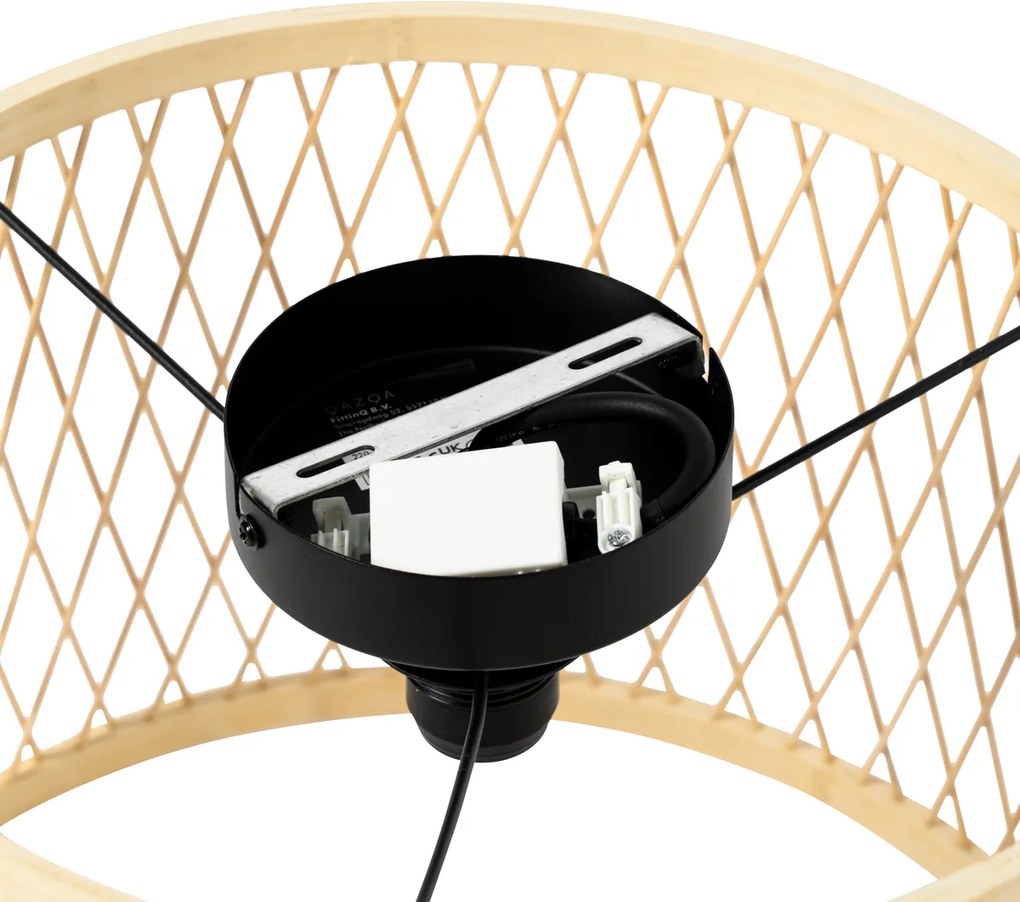 Lampa sufitowa zewnętrzna rattanowa 40 cm IP44 - Calamus