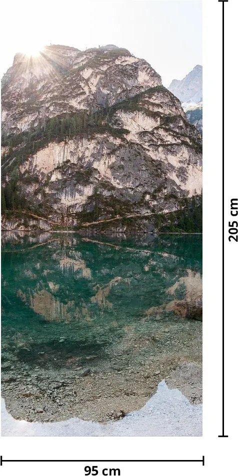 Fototapeta na drzwi - Górskie jezioro (95x205cm)