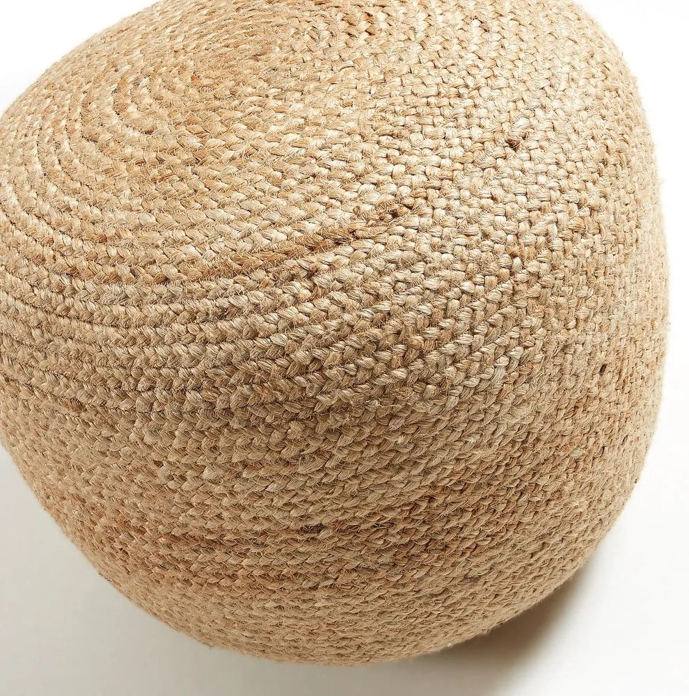 Puf w naturalnym kolorze Doc – Kave Home
