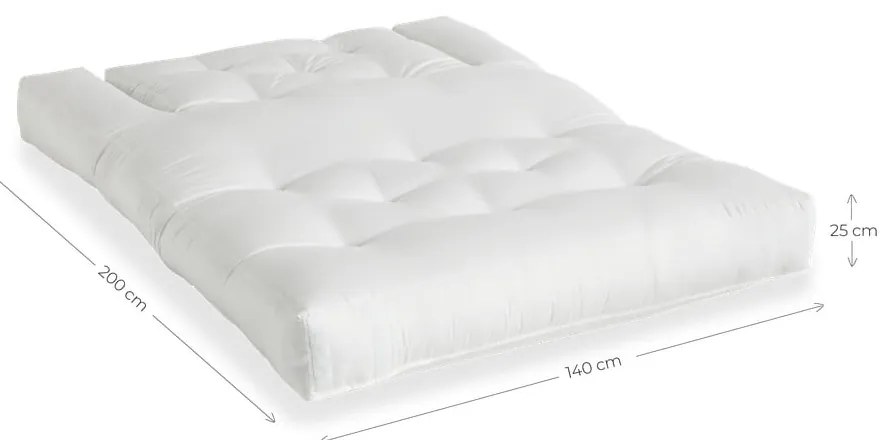 Biała sofa rozkładana odpowiednia na zewnątrz Karup Design OUT™ Hippo White