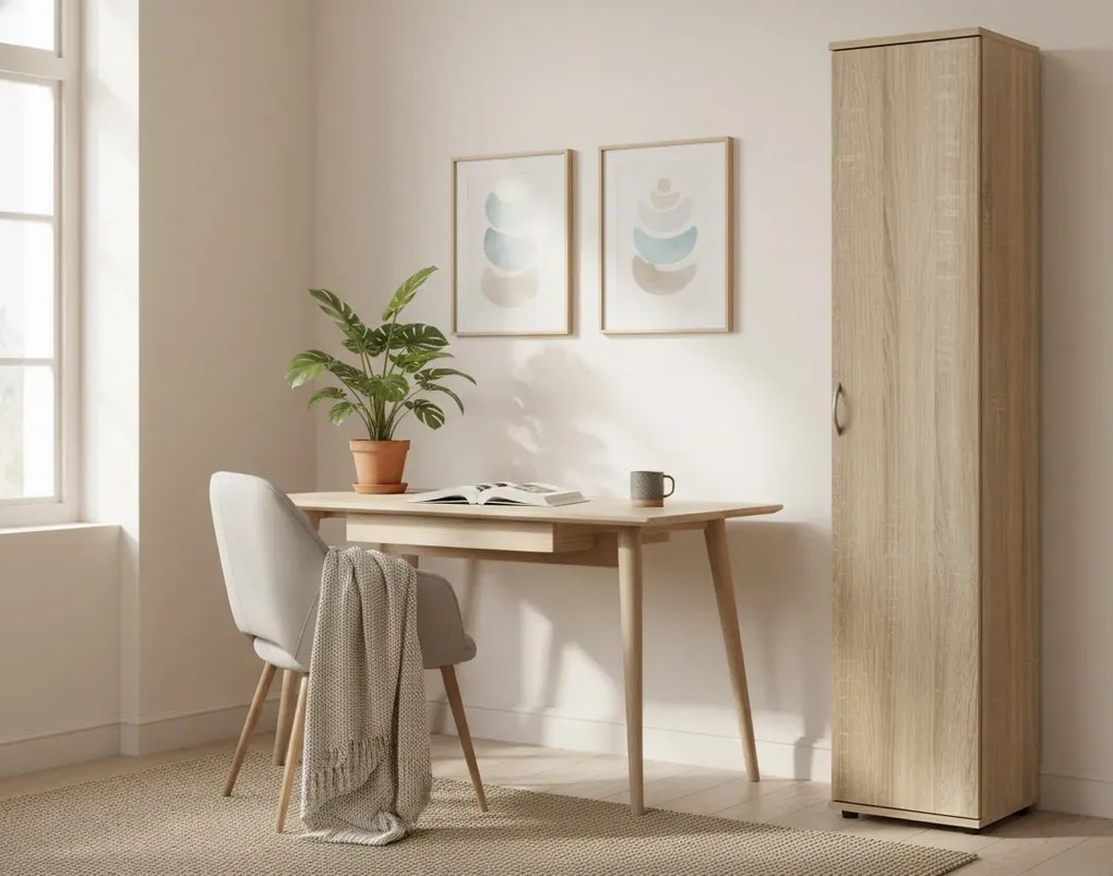 Regał zamykany dąb sonoma W1-A66