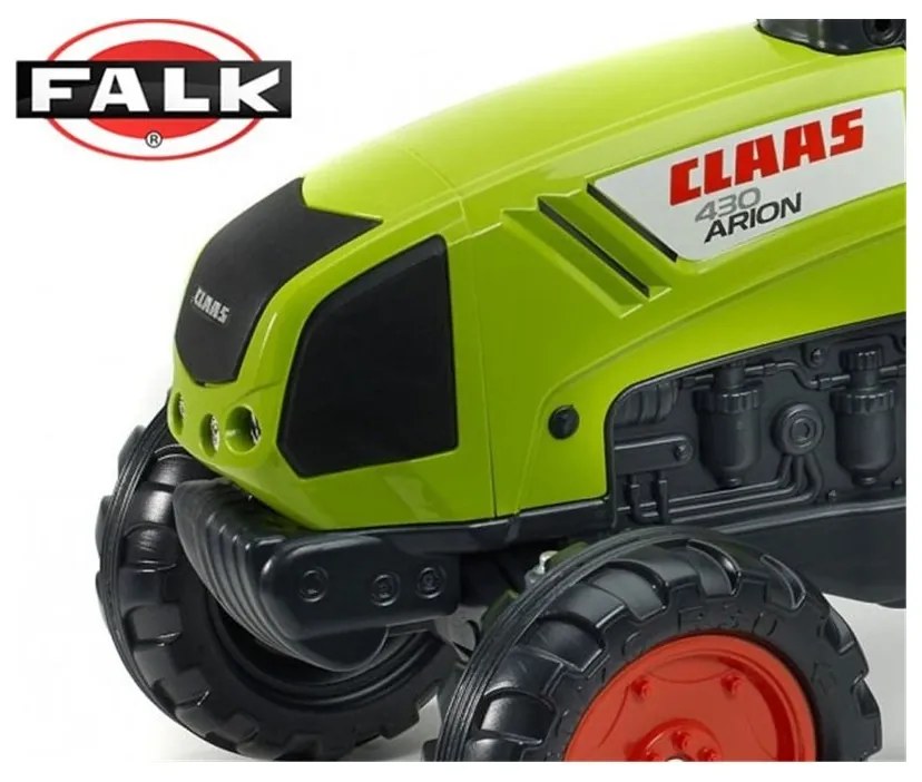 Falk duży traktor na pedały claas przyczepa