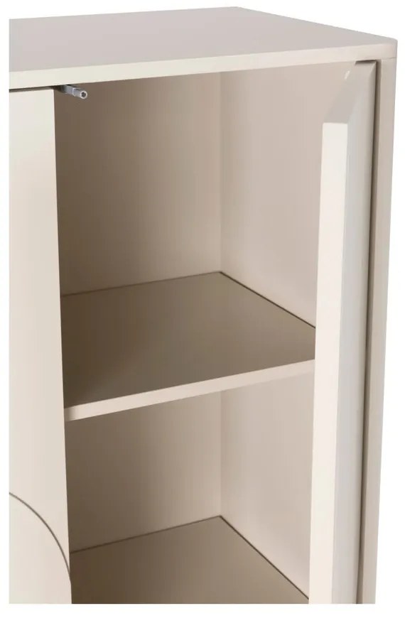 Kremowa szafka 80x130x40 cm Solei – MOME