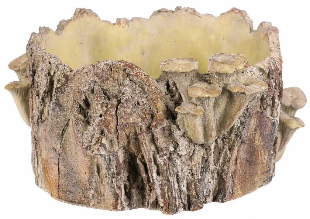 Obudowa betonowa - pień z grzybami, 32 x 29 x 16cm