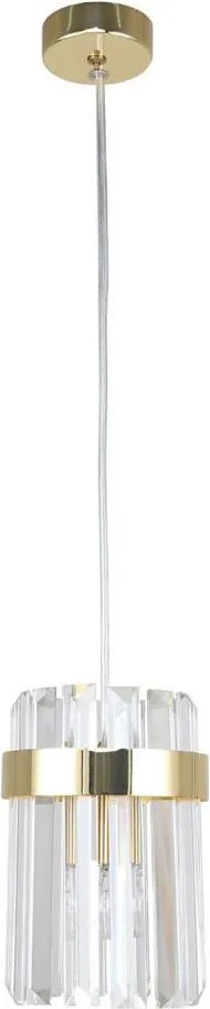 Žyrandol na przewodzie VETRO 1xE14/10W/230V złoty