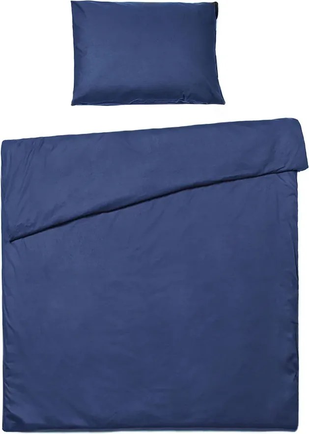 PrzytulneMieszkanie.pl PrzytulneMieszkanie.pl Bawełniana pościel CALMORA ciemnoniebieska Rozmiar pościeli: 2 szt 70 x 90 cm | 160 x 220 cm