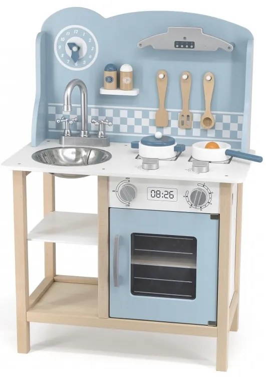 Viga polarb drewniana kuchnia z akcesoriami silver - blue
