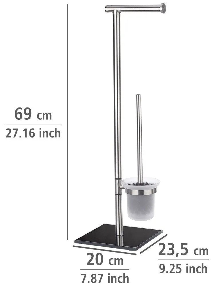Stojak na papier toaletowy i szczotkę do WC, LIMA - 2 w 1, WENKO