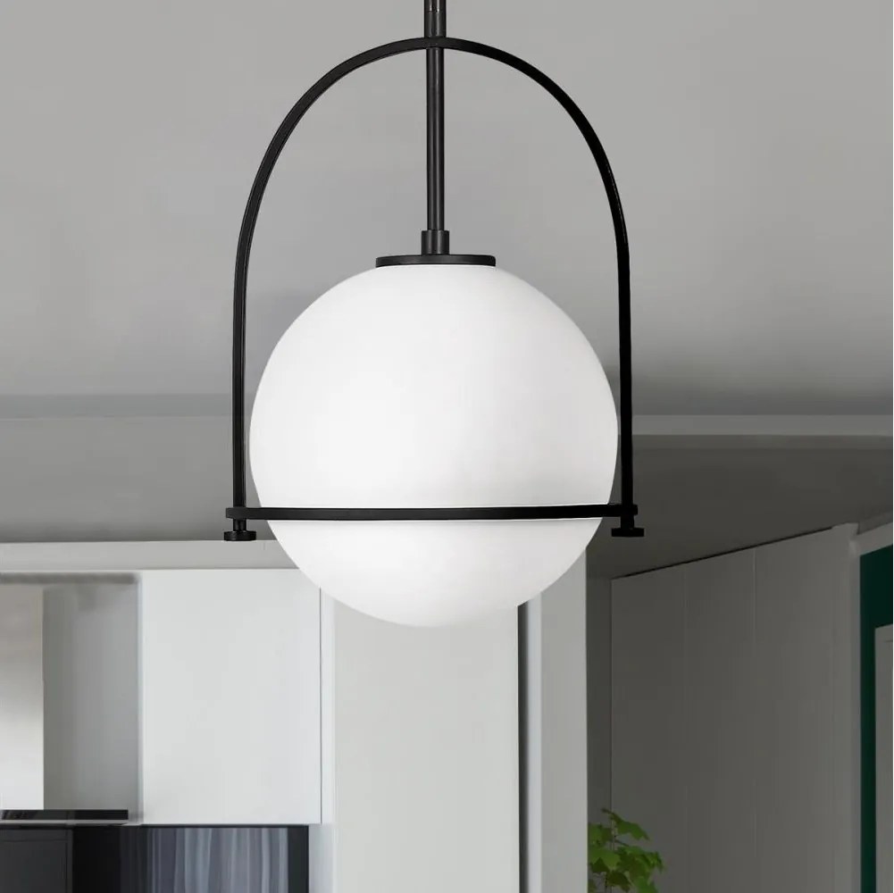 Quintiesse QN-SOMERSET-P-O-BK - Lampa wisząca na pręcie SOMERSET 1xE27/60W/230V czarna
