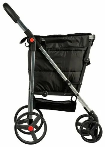 Rolser Składany wózek na kółkach Basket Polar 4Big, czarny