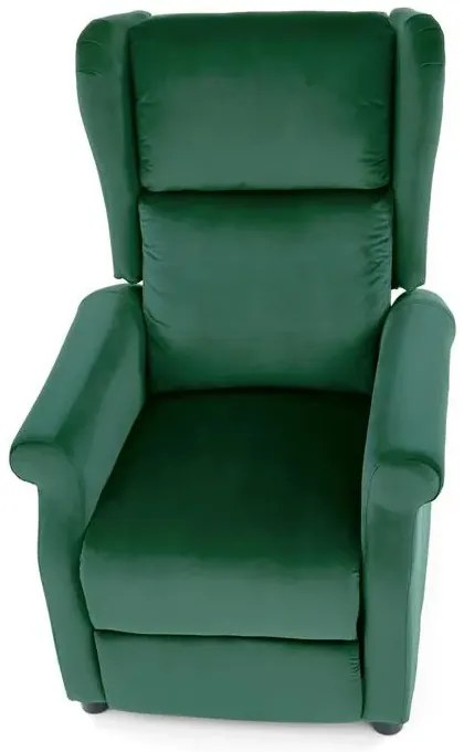 Zielony fotel uszak rozkładany R9-D95
