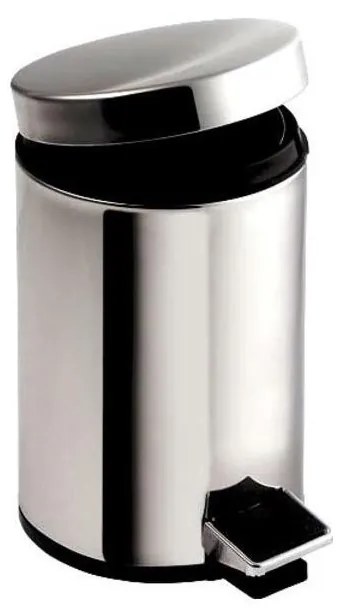 Aqualine - Kosz na śmieci SIMPLE LINE 20 l polerowana stal nierdzewna