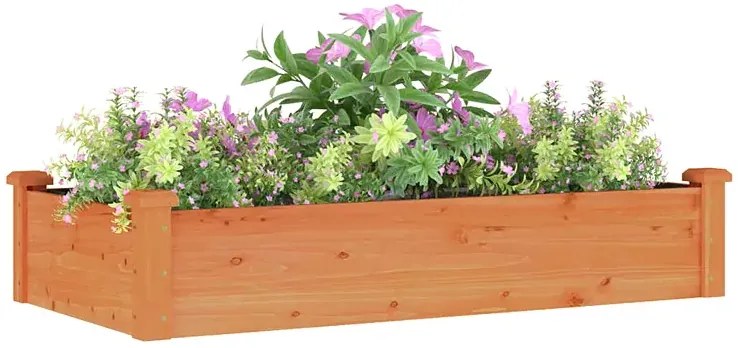 Prostokątna brązowa donica ogrodowa Z9-B20