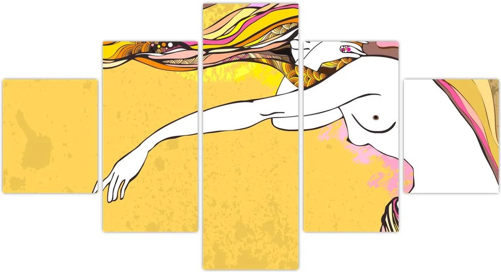 Obraz - Dziewczyna (125x70 cm)