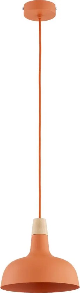 Żyrandol na lince RODOS 1xE27/15W/230V pomarańczowy