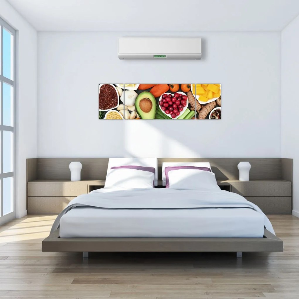 Obraz - Zdrowa żywność (170x50 cm)