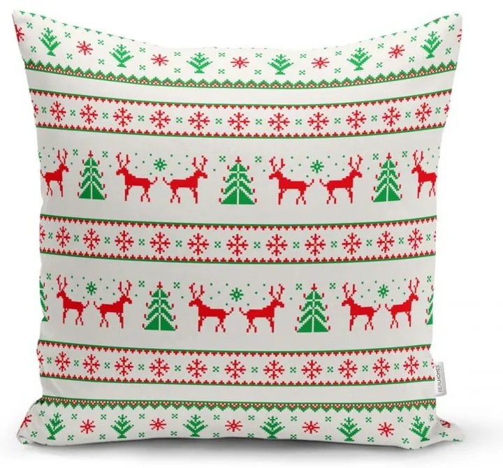 Zestaw 4 świątecznych poszewek na poduszki i bieżnika Minimalist Cushion Covers Nordic Knit