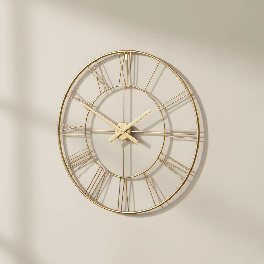 Zegar ścienny w stylu industrialnym ARATIO, Ø 70 cm