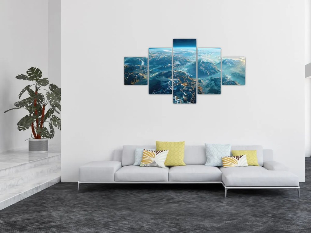 Obraz - Widok z kosmosu (125x70 cm)