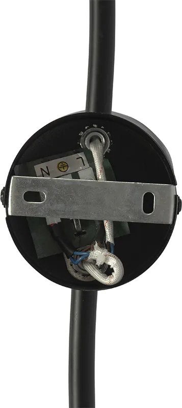 Plafon art deco złoty przydymione szkło 56cm 3-źródła światła - Vidro