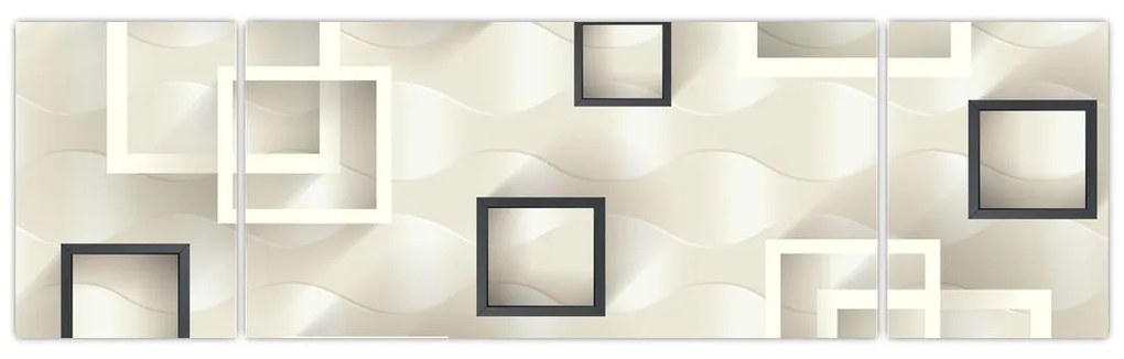 Geometryczny abstrakcyjny obraz (170x50 cm)