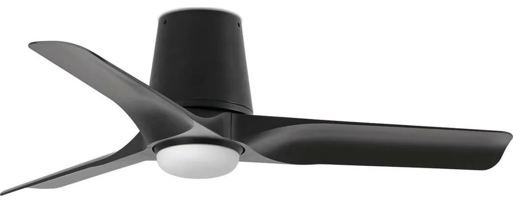 FARO 33827-1TW - ściemnialny sufitowy wentylator LED HEY TUB S LED/10W/230V, czarny, Ø 90 cm + pilot