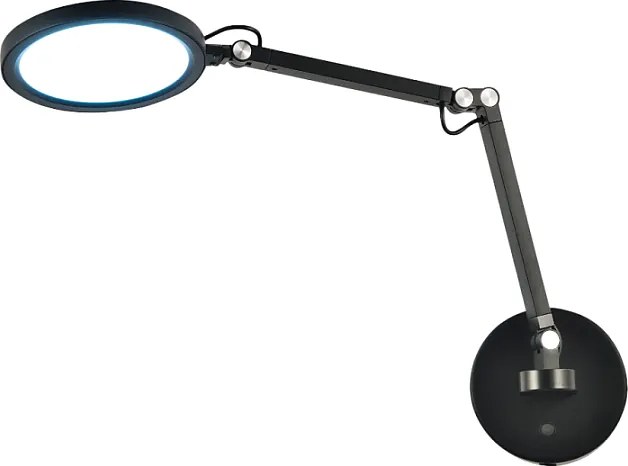 Regina - Okrągła, regulowana lampa ścienna Fabas Luce - ściemnialna lampa ścienna LED 9 W z CCT (3000 K, 4000 K, 5000 K, 6000 K) - czarna