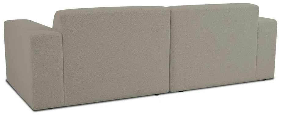 Jasnobrązowa sofa z materiału bouclé 228 cm Roxy – Scandic