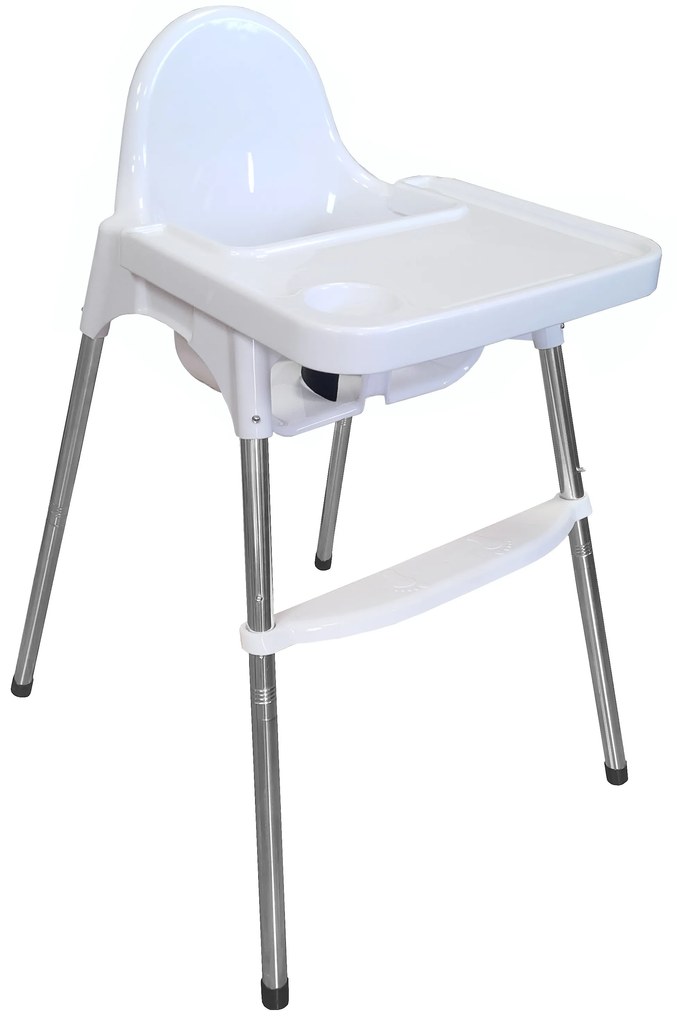 Krzesełko do karmienia dla dzieci białe