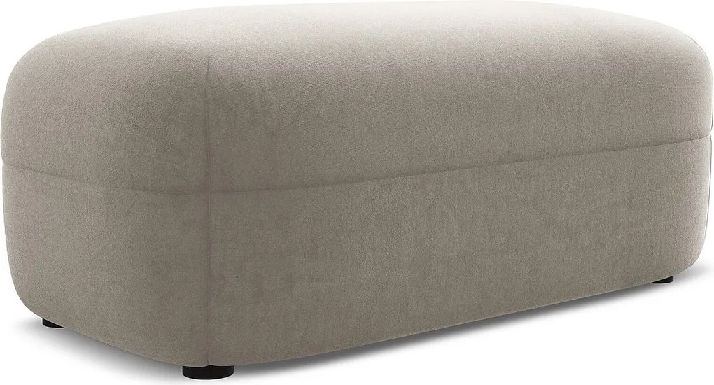 Pufa - z tkaniny welwetowej - kreci - MOANA