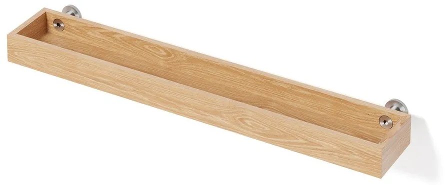 Półka łazienkowa z drewna dębowego Wireworks Yoku