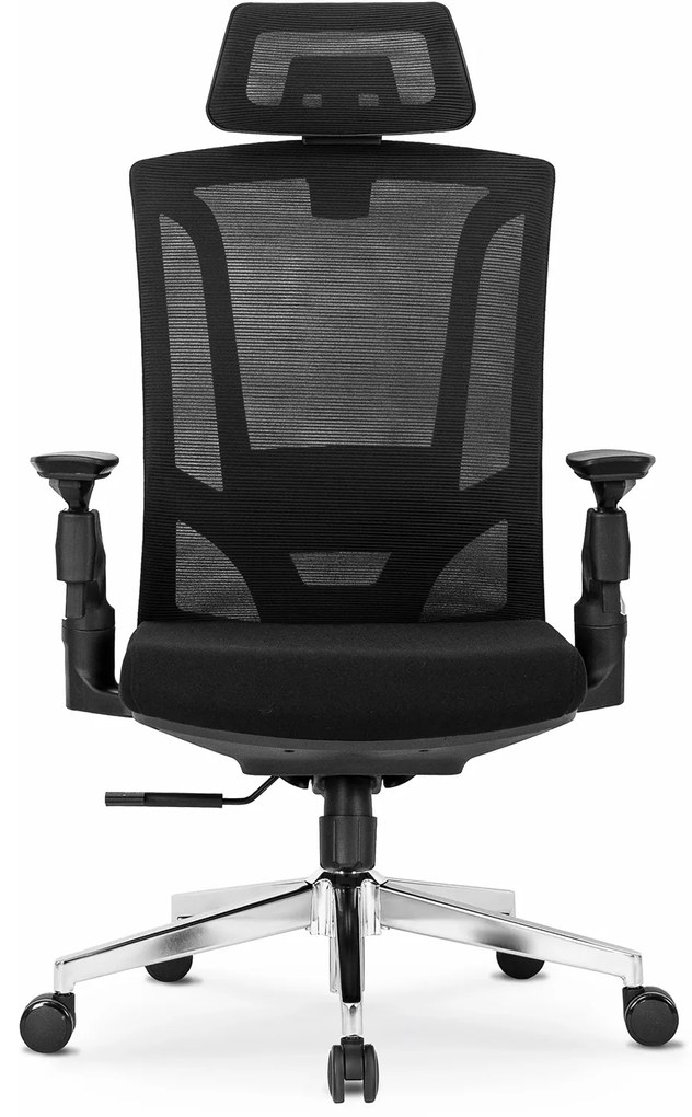 Fotel Biurowy Ergonomiczny Obrotowy WILLY Czarny Nowoczesny