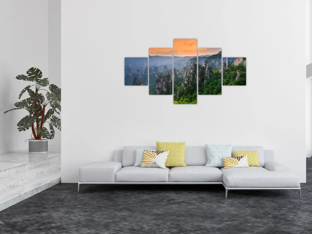 Obraz - Narodowy Park Leśny Zhangjiajie (125x70 cm)