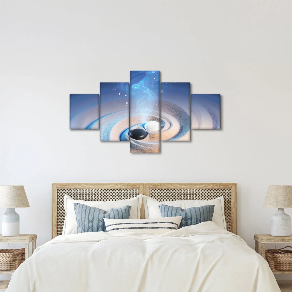 Obraz - Eteryczny yin-yang (125x70 cm)