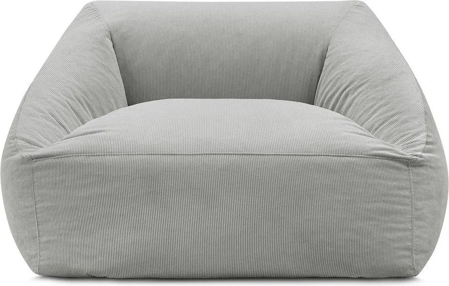 Jasnoszary sztruksowy worek do siedzenia Lilibet – Bobochic Paris