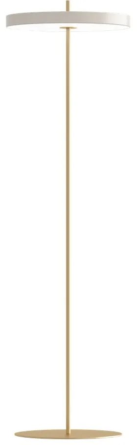 Biała lampa stojąca LED ze ściemniaczem i metalowym kloszem (wysokość 151 cm) Asteria Floor – UMAGE