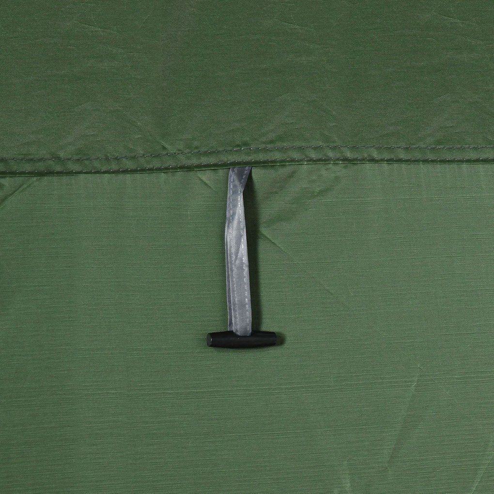 Outsunny Namiot prysznicowy i toaletowy z funkcją przenośności - idealny na kemping, przebieralnia, przenośne WC - zielony, 126 x 124 x 189 cm